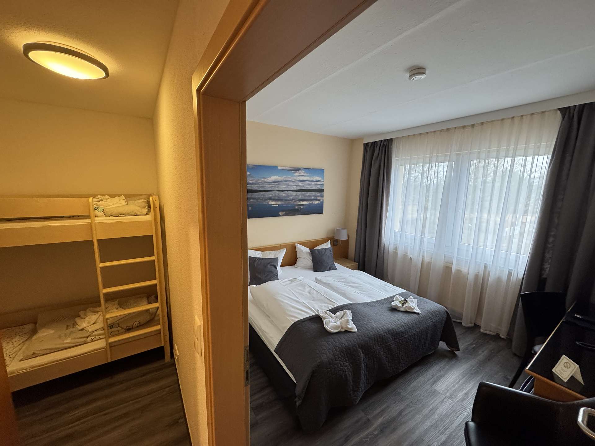 Familienzimmer mit Schlafnische-Kinderdoppelstockbett